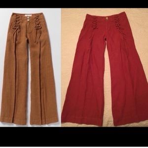 Anthropologie(RED)Elevenses linen pants in Sienna